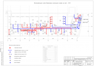 План вентиляции цокольного этажа (исполнительная документация);План вентиляции цокольного этажа (исполнительная документация)