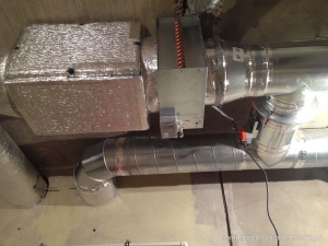 Воздушный фильтр, канальный водяной нагреватель, байпасный клапан